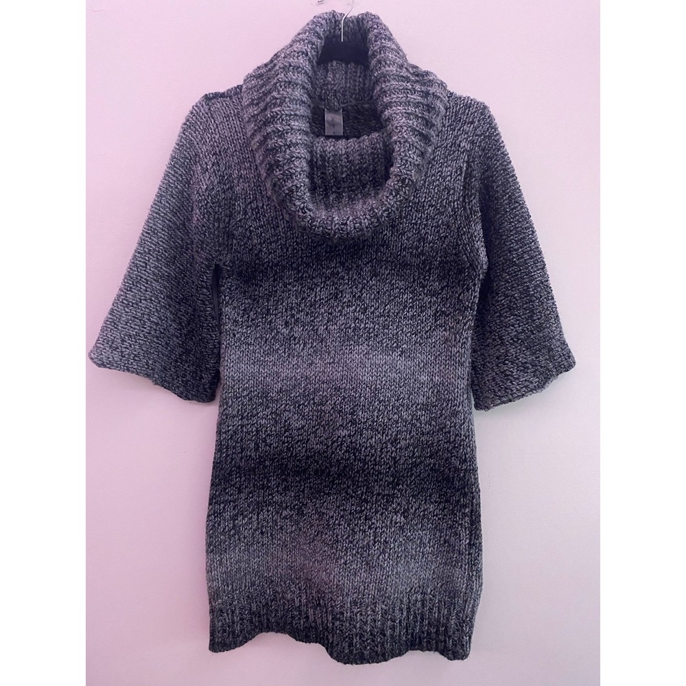 Anthropologie Elsamanda Cowl Neck Ombré Striped Tunic Sweater Size S
